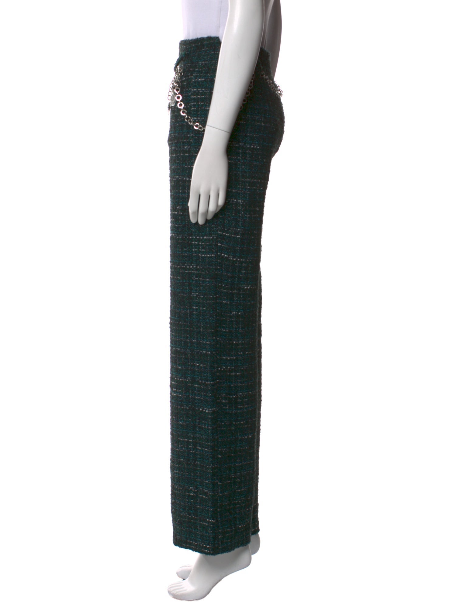 Maje Tweed Pattern Wide Leg Pants w/ Tags