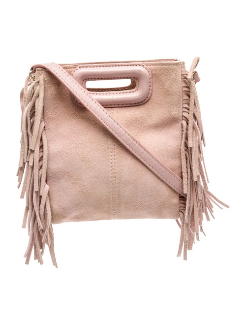 Maje Suede Top Handle Bag