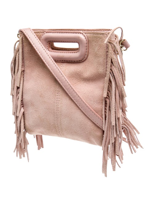 Maje Suede Top Handle Bag
