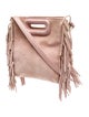 Maje Suede Top Handle Bag