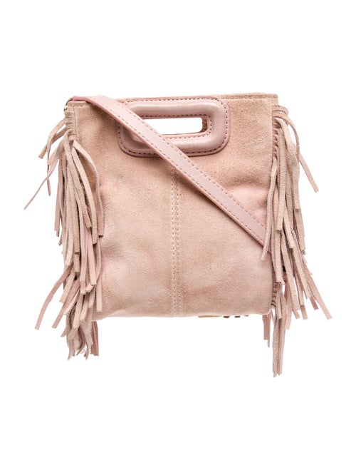 Maje Suede Top Handle Bag