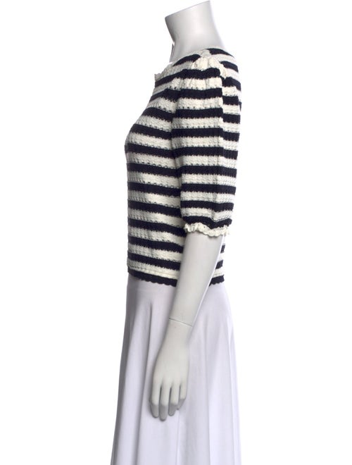 Maje Striped Bateau Neckline Sweater