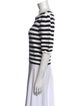 Maje Striped Bateau Neckline Sweater