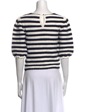 Maje Striped Bateau Neckline Sweater