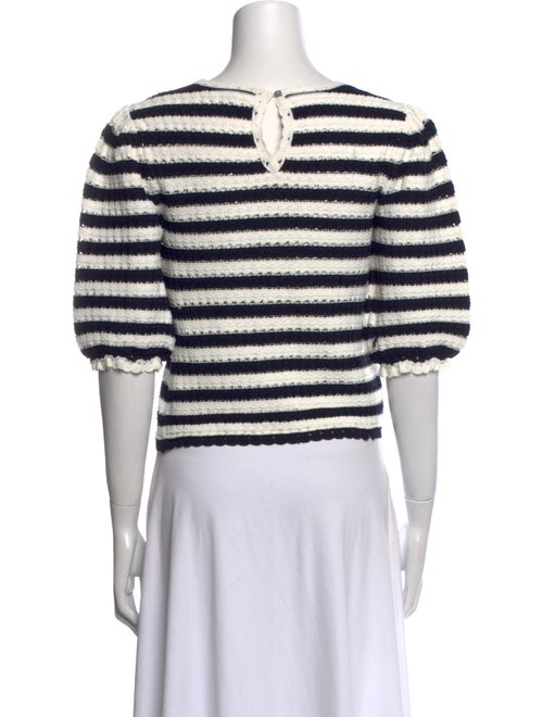 Maje Striped Bateau Neckline Sweater
