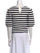 Maje Striped Bateau Neckline Sweater