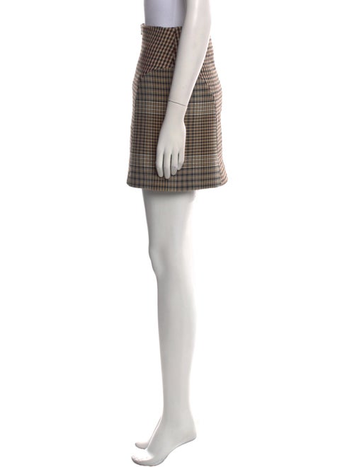 Maje Plaid Print Mini Skirt