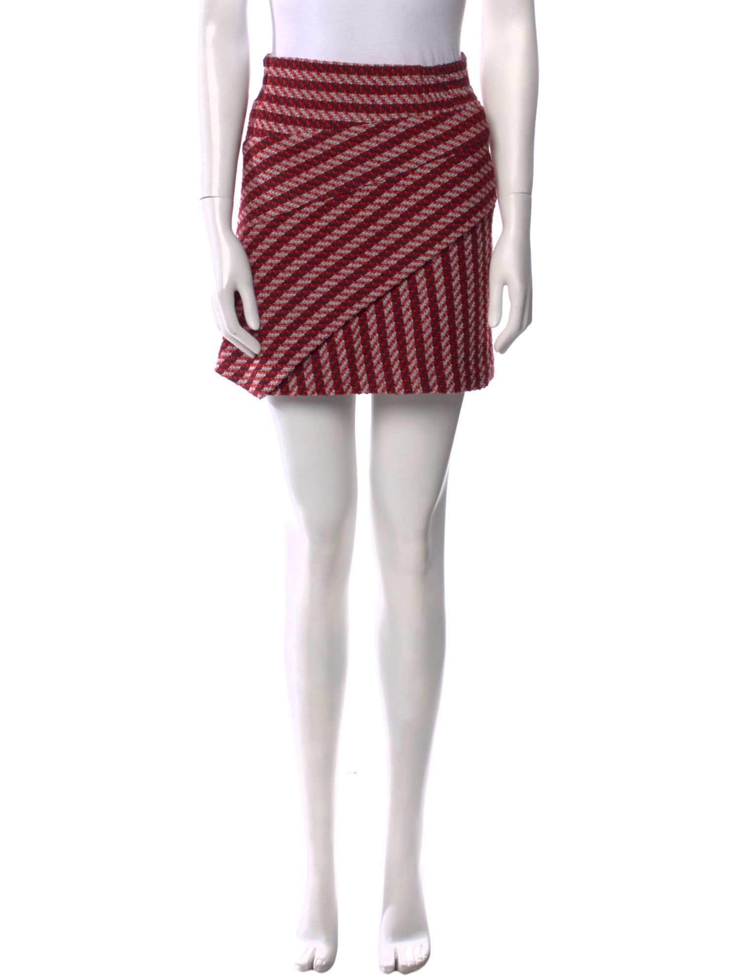 Maje Striped Mini Skirt