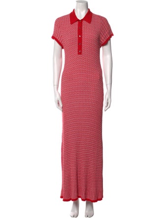 Maje Printed Long Dress