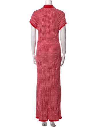 Maje Printed Long Dress