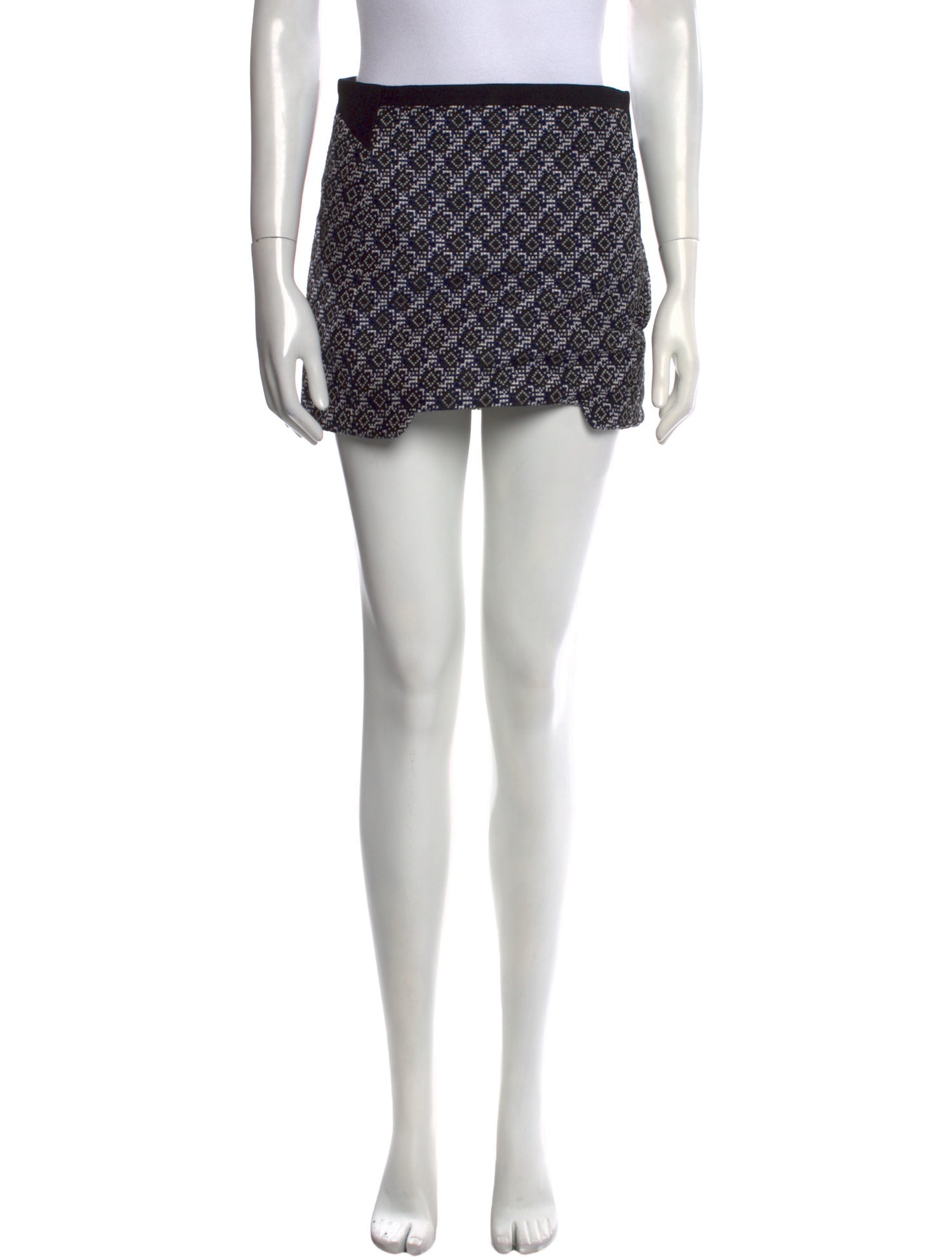 Maje Printed Mini Skirt