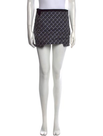 Maje Printed Mini Skirt
