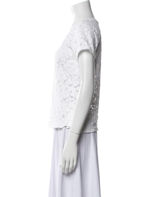 Maje Lace Pattern V-Neck Top
