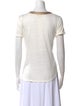 Maje Linen Scoop Neck T-Shirt