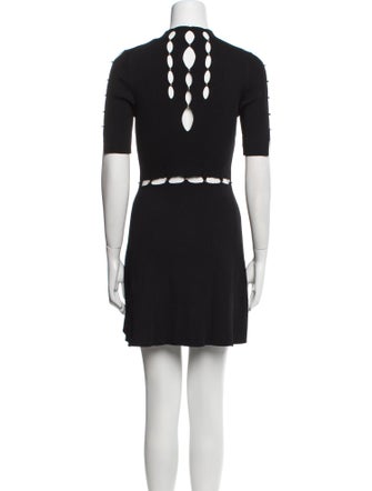 Maje Mock Neck Mini Dress