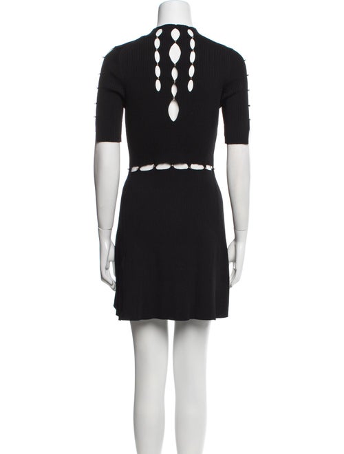 Maje Mock Neck Mini Dress