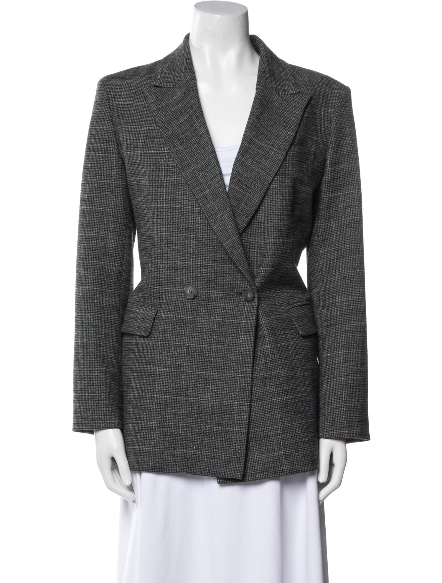 Maje Houndstooth Print Blazer