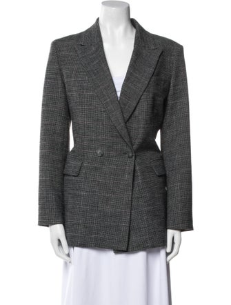 Maje Houndstooth Print Blazer