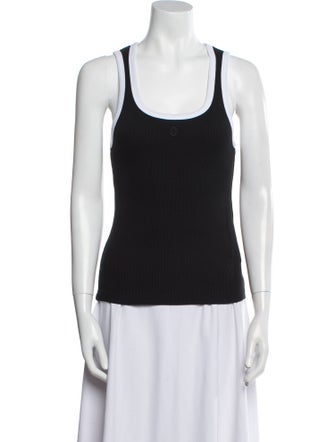 Maje Scoop Neck Sleeveless Top