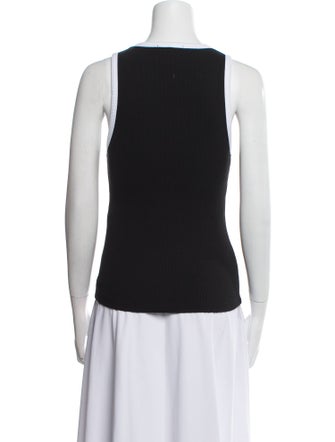 Maje Scoop Neck Sleeveless Top