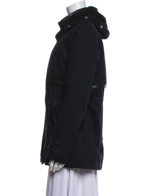 Maje Leather Faux Fur Coat