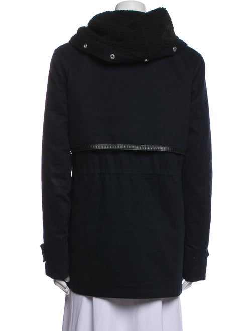 Maje Leather Faux Fur Coat