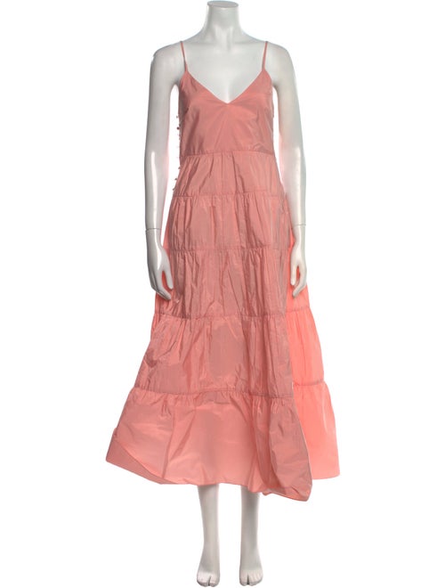 Maje V-Neck Long Dress