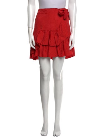 Maje Ruffle Embellishment Mini Skirt