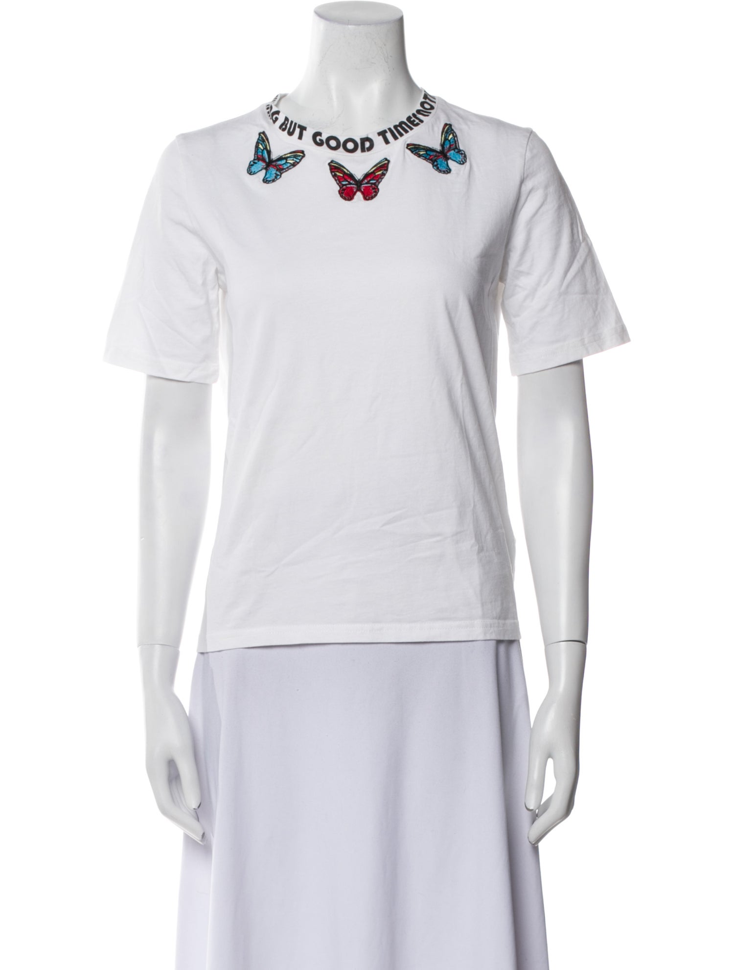 Maje Crew Neck Short Sleeve T-Shirt