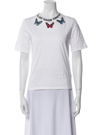 Maje Crew Neck Short Sleeve T-Shirt