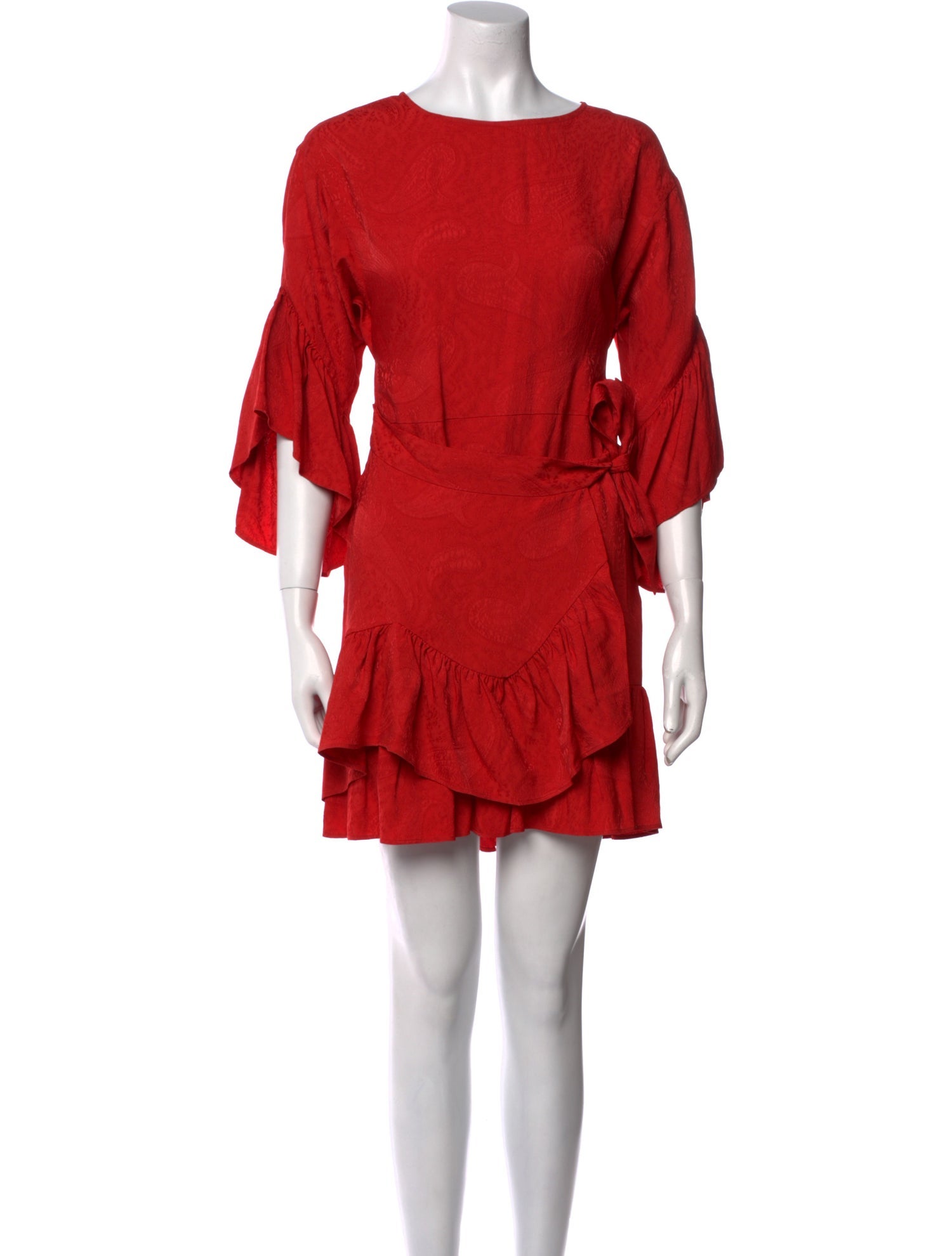 Maje Scoop Neck Mini Dress