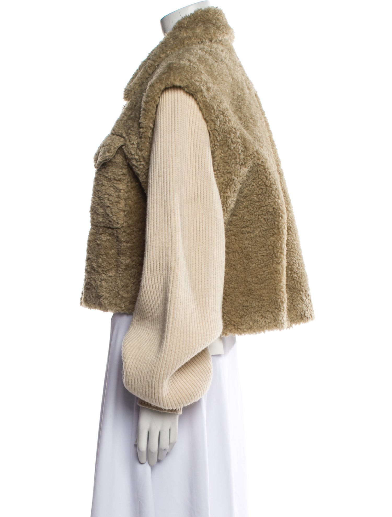 Maje Printed Faux Fur Jacket