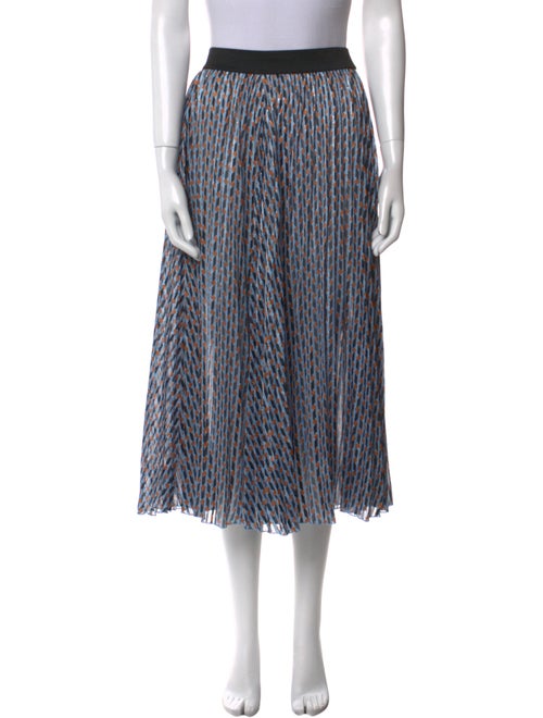 Maje Striped Midi Length Skirt