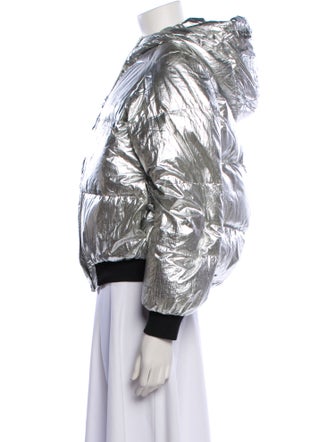 Maje Colorblock Pattern Down Jacket