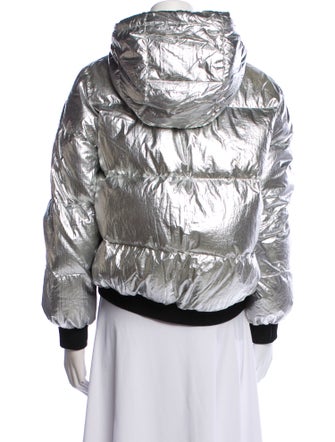 Maje Colorblock Pattern Down Jacket