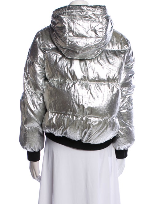 Maje Colorblock Pattern Down Jacket