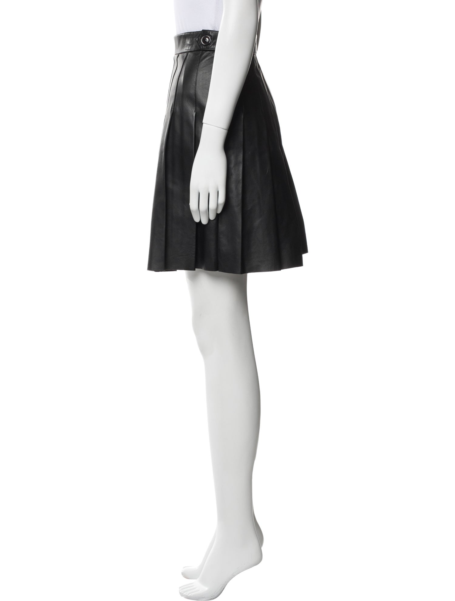 Maje Leather Mini Skirt