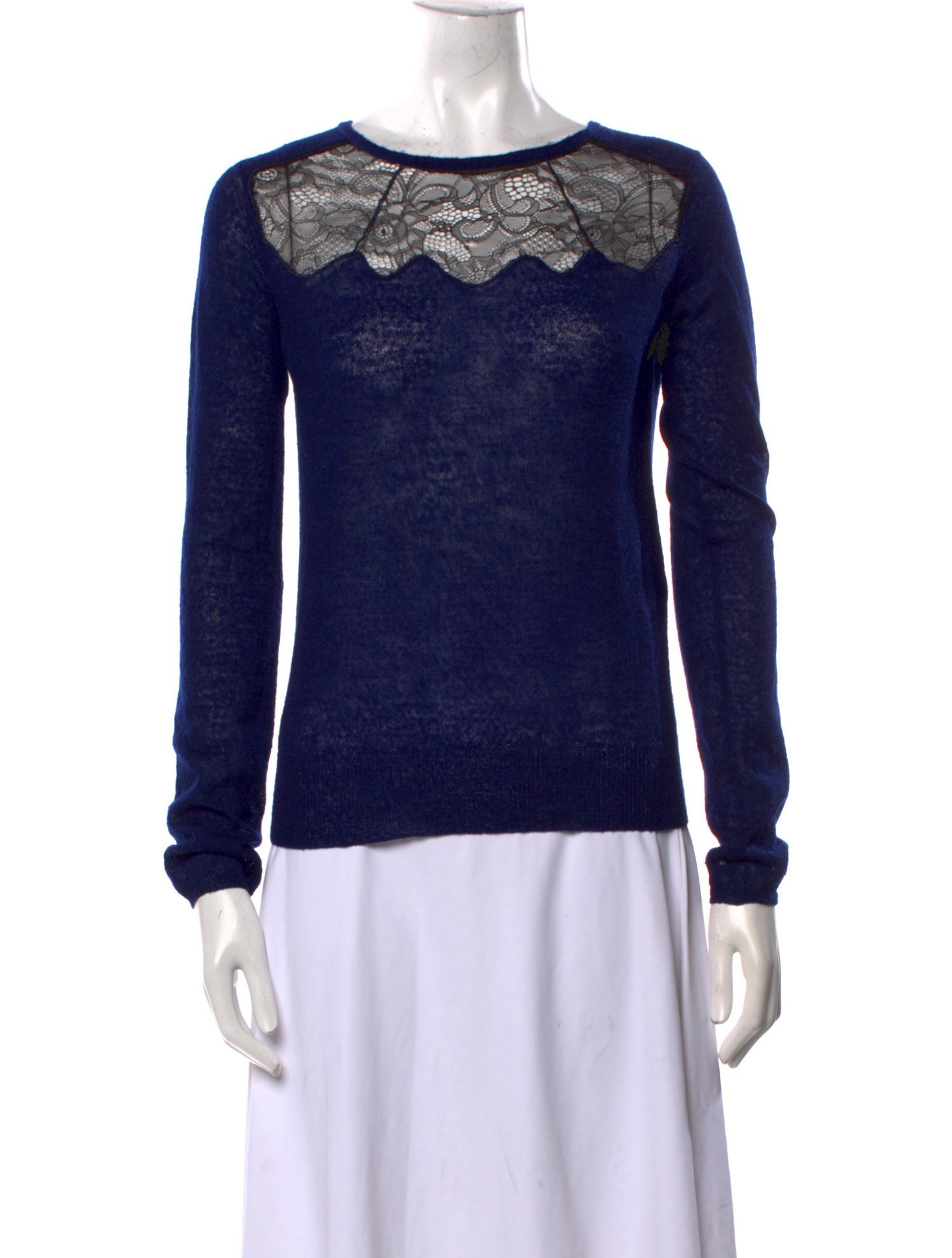 Maje Nylon Bateau Neckline Sweater
