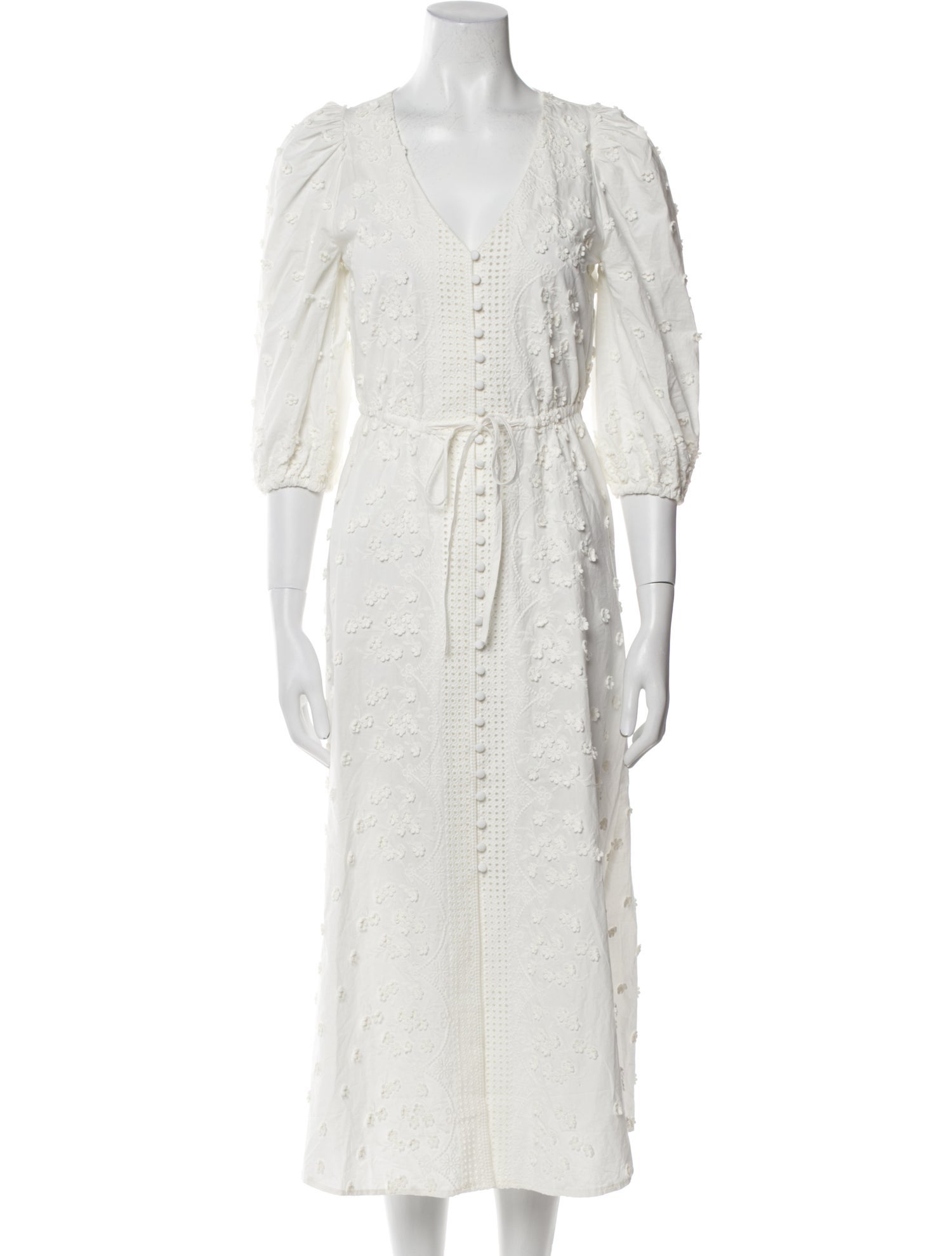 Maje V-Neck Long Dress