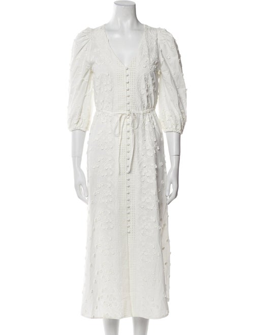 Maje V-Neck Long Dress