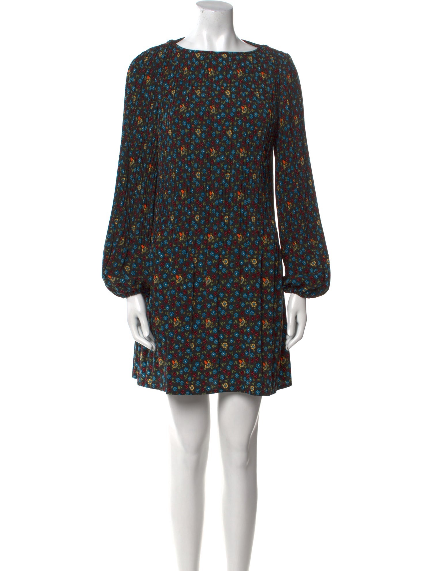 Maje Floral Print Mini Dress