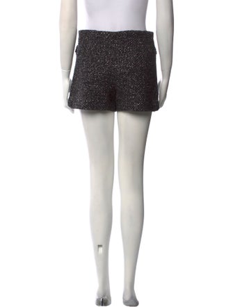 Maje Tweed Pattern Mini Shorts
