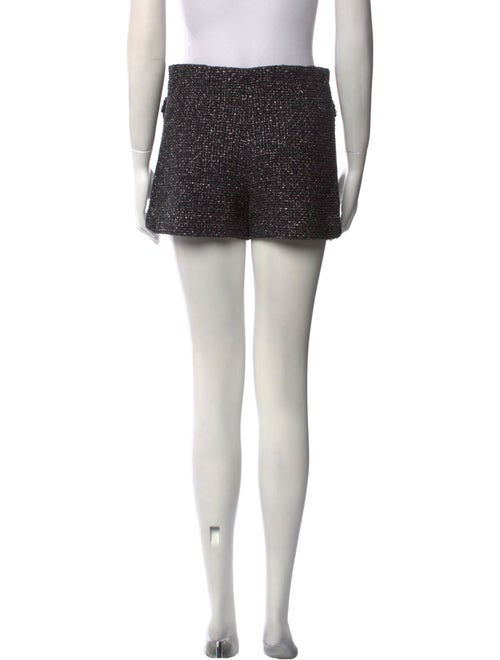 Maje Tweed Pattern Mini Shorts