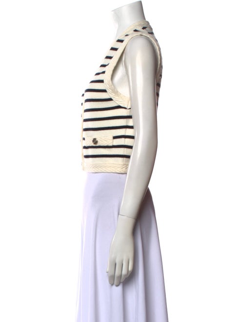 Maje Striped V-Neck Sweater