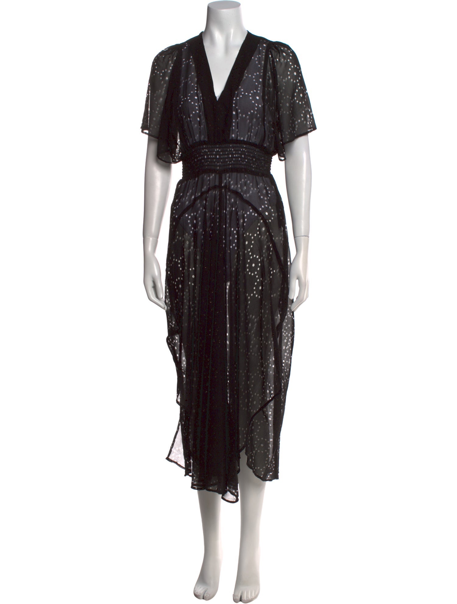 Maje Printed Long Dress