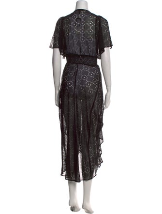 Maje Printed Long Dress