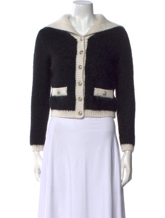 Maje Colorblock Pattern Sweater