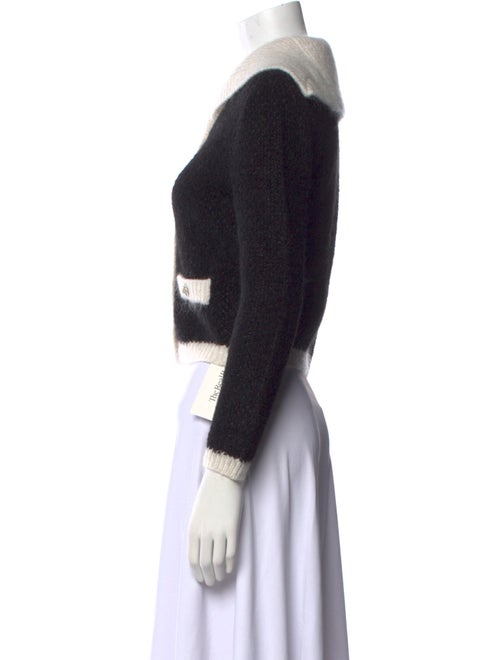 Maje Colorblock Pattern Sweater