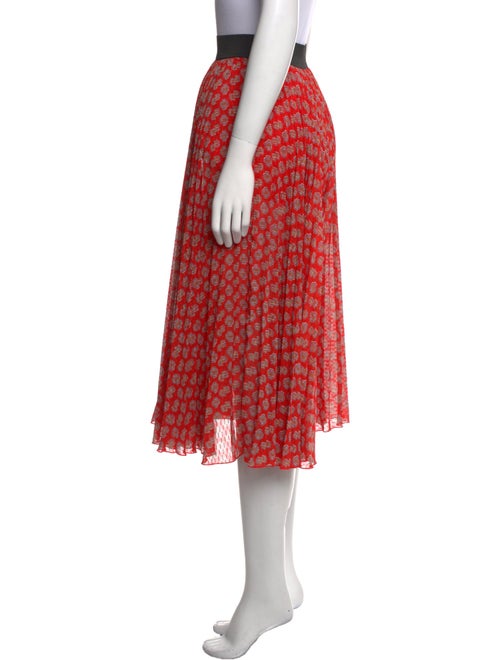 Maje Printed Midi Length Skirt