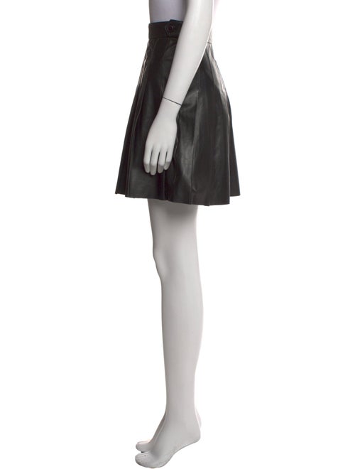 Maje Lamb Leather Mini Skirt